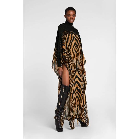 Roberto Cavalli Queen of Sicily-Print Silk Kaftan - Picture 1 of 9